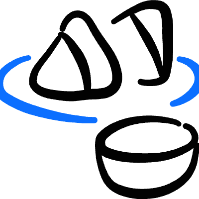 Exotic Food Samosa Icon from Freehand Duotone Set