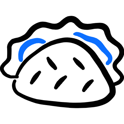 Fast Food Tacos Icon from Freehand Duotone Set