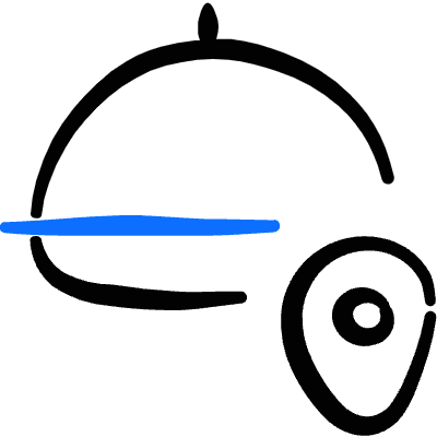 Food Delivery Service Order Location Icon from Freehand Duotone Set