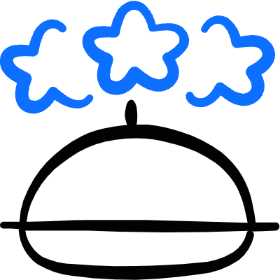 Food Delivery Service Rating Stars Icon from Freehand Duotone Set