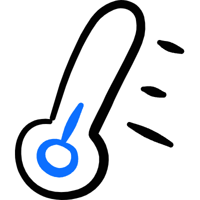 Temperature Thermometer Low Icon from Freehand Duotone Set