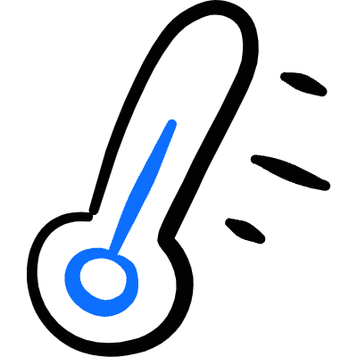 Temperature Thermometer Medium Icon from Freehand Duotone Set