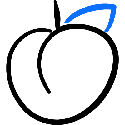 Fruit Apricot Icon from Freehand Duotone Set