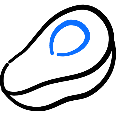 Fruit Avocado Icon from Freehand Duotone Set