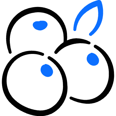 Fruit Bilberry Blueberry Blackcurrant Icon from Freehand Duotone Set