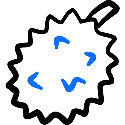 Fruit Durian 2 Icon from Freehand Duotone Set