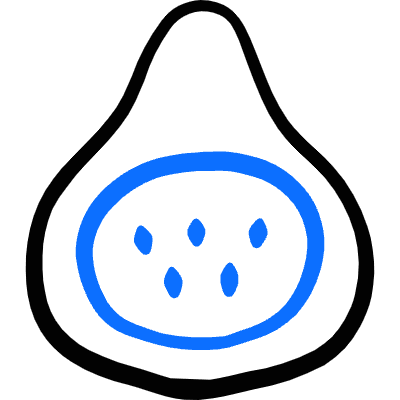 Fruit Fig Half Icon from Freehand Duotone Set