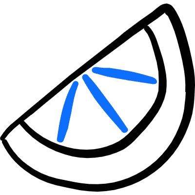 Fruit Orange Slice Icon from Freehand Duotone Set