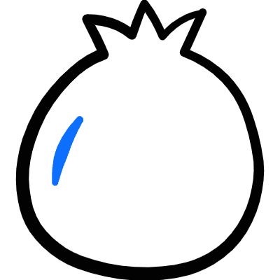 Fruit Pomegranate Icon from Freehand Duotone Set