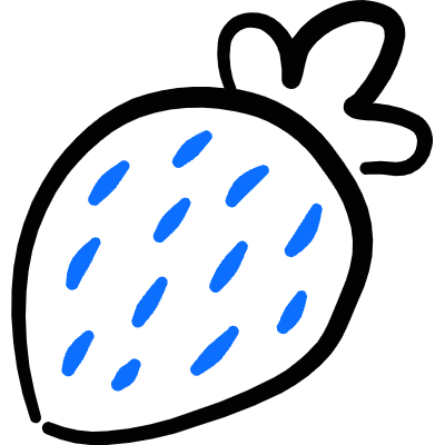 Fruit Strawberry Icon from Freehand Duotone Set