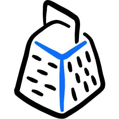 Kitchenware Grater Icon from Freehand Duotone Set