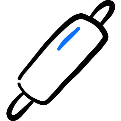 Kitchenware Roller Icon from Freehand Duotone Set