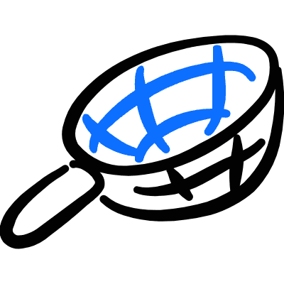 Kitchenware Strainer Icon from Freehand Duotone Set