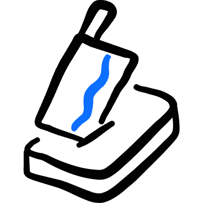 Knife Board Icon from Freehand Duotone Set