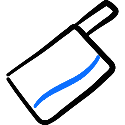Knife Butcher Icon from Freehand Duotone Set