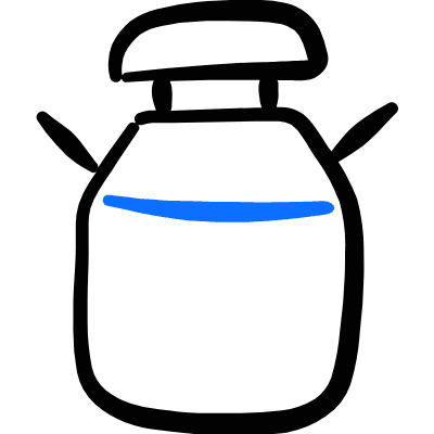 Milk Container Icon from Freehand Duotone Set