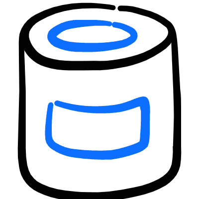 Meal Can Icon from Freehand Duotone Set