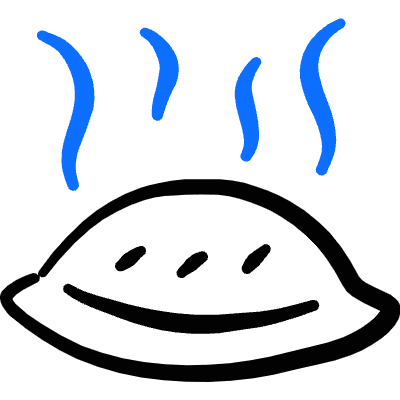 Meal Plate Warm Icon from Freehand Duotone Set