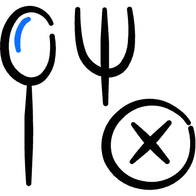 Restaurant Reservation Order Cancel 1 Icon from Freehand Duotone Set