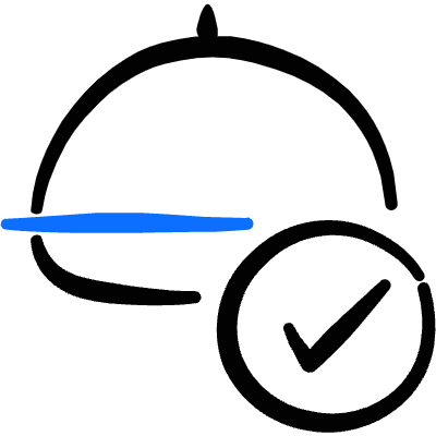 Restaurant Reservation Order Confirmed Recieved Icon from Freehand Duotone Set