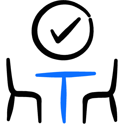 Restaurant Reservation Table Reserved 1 Icon from Freehand Duotone Set