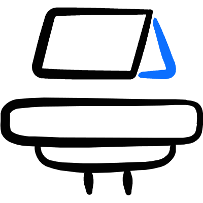 Restaurant Reservation Table Reserved Icon from Freehand Duotone Set