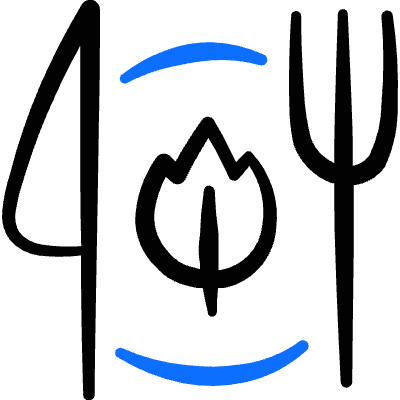 Restaurant Reservation Vegetarian Dish Icon from Freehand Duotone Set