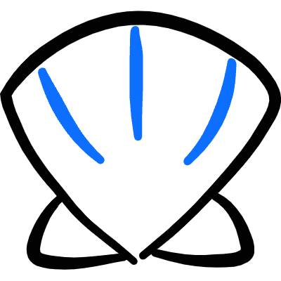 Seafood Shell Icon from Freehand Duotone Set