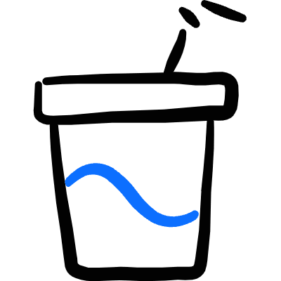 Soft Drinks Glass Icon from Freehand Duotone Set