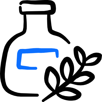 Tea Bottle Herbal Icon from Freehand Duotone Set