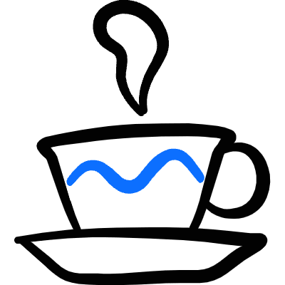 Tea Cup Icon from Freehand Duotone Set