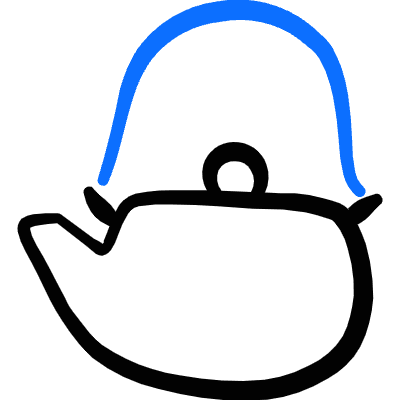 Tea Kettle Icon from Freehand Duotone Set