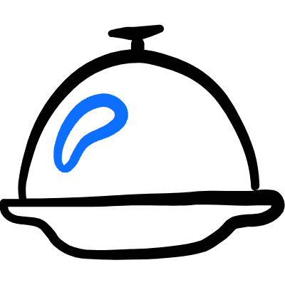 Tools Kitchen Serving Dome Icon from Freehand Duotone Set