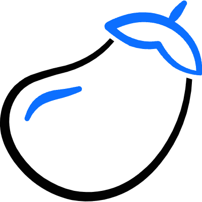 Vegetable Eggplant 2 Icon from Freehand Duotone Set