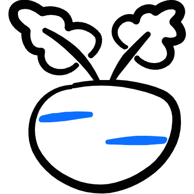 Vegetable Kohlrabi Icon from Freehand Duotone Set