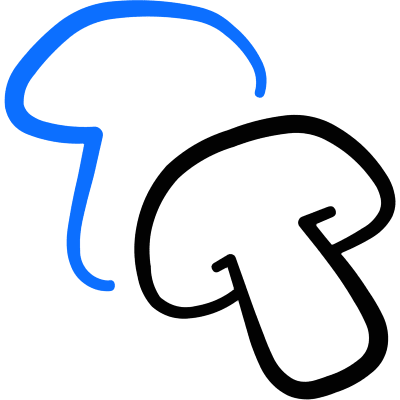 Vegetable Mushroom Cremini Icon from Freehand Duotone Set