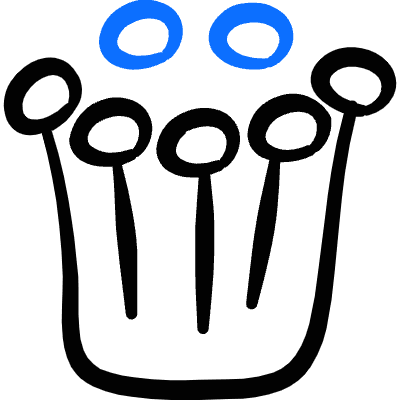 Vegetable Mushroom Enoki 1 Icon from Freehand Duotone Set