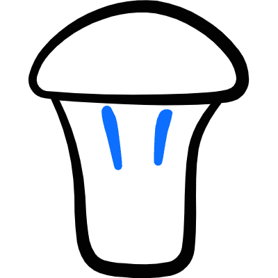 Vegetable Mushroom Oyster Icon from Freehand Duotone Set