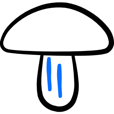 Vegetable Mushroom Shiitake Icon from Freehand Duotone Set