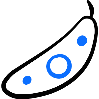 Vegetable Pea 1 Icon from Freehand Duotone Set