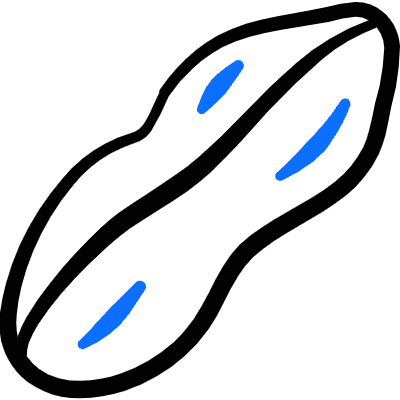 Vegetable Peanut 2 Icon from Freehand Duotone Set