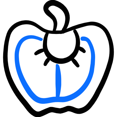 Vegetables Bellpepper Slice Icon from Freehand Duotone Set
