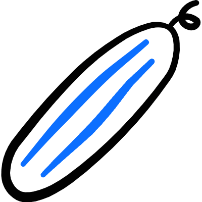 Vegetables Cucumber 2 Icon from Freehand Duotone Set