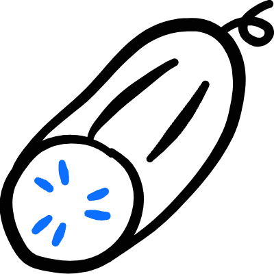 Vegetables Cucumber Icon from Freehand Duotone Set