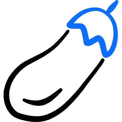 Vegetables Eggplant Icon from Freehand Duotone Set