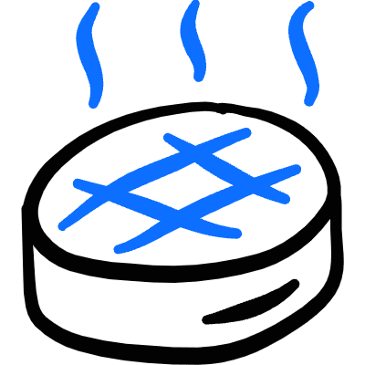 Vegetables Grilled Eggplant Icon from Freehand Duotone Set