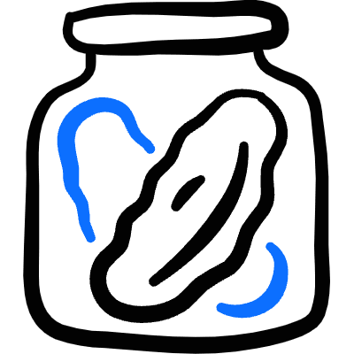 Vegetables Pickle Cucumber Icon from Freehand Duotone Set