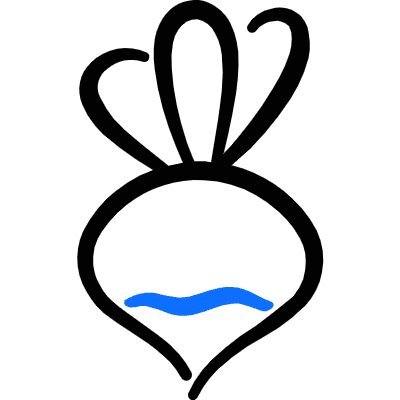 Vegetables Radish Icon from Freehand Duotone Set