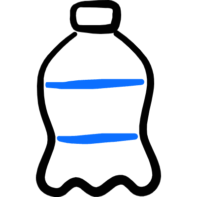 Water Bottle Icon from Freehand Duotone Set