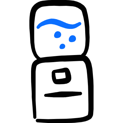 Water Container Icon from Freehand Duotone Set